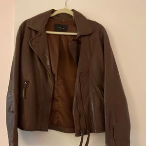 A 90s style good condition real leather jacket